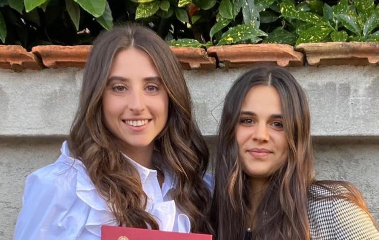 Marta e Beatrice a Ghemme doppia laurea in streaming da 110 e lode