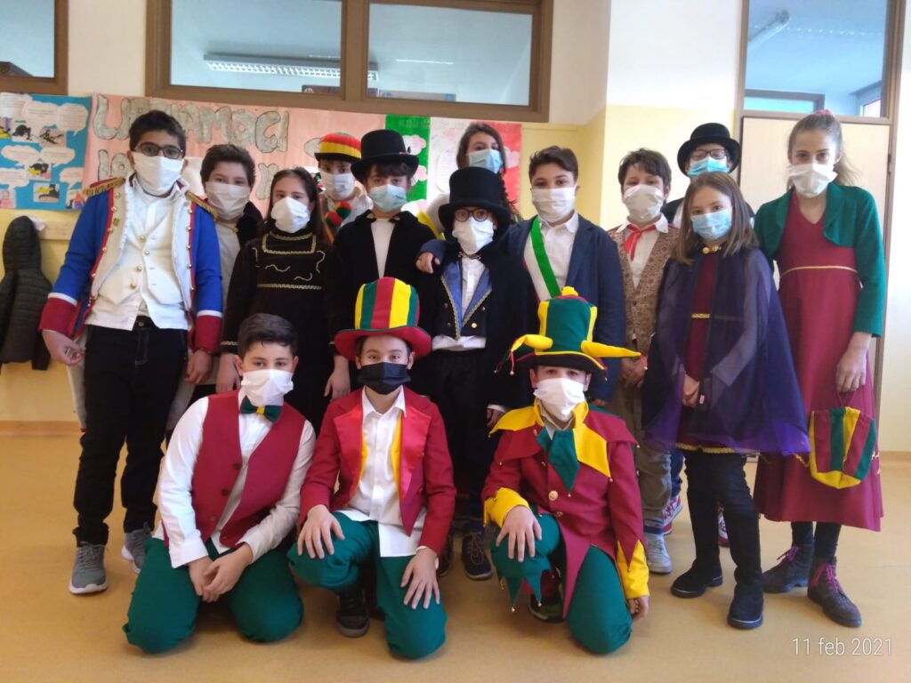 Scuole Valduggia in maschera carnevale 2021