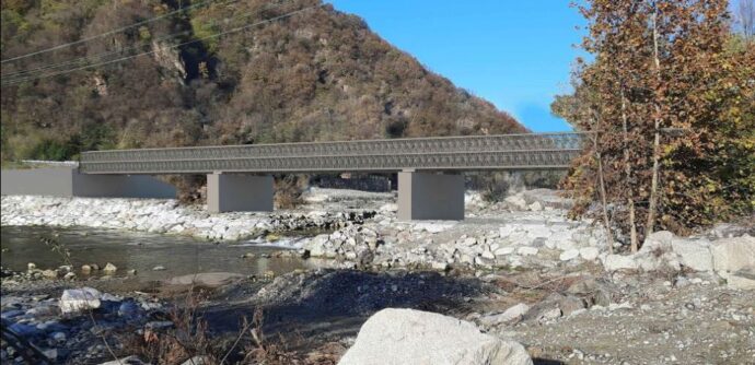 rendering ponte provvisorio Romagnano