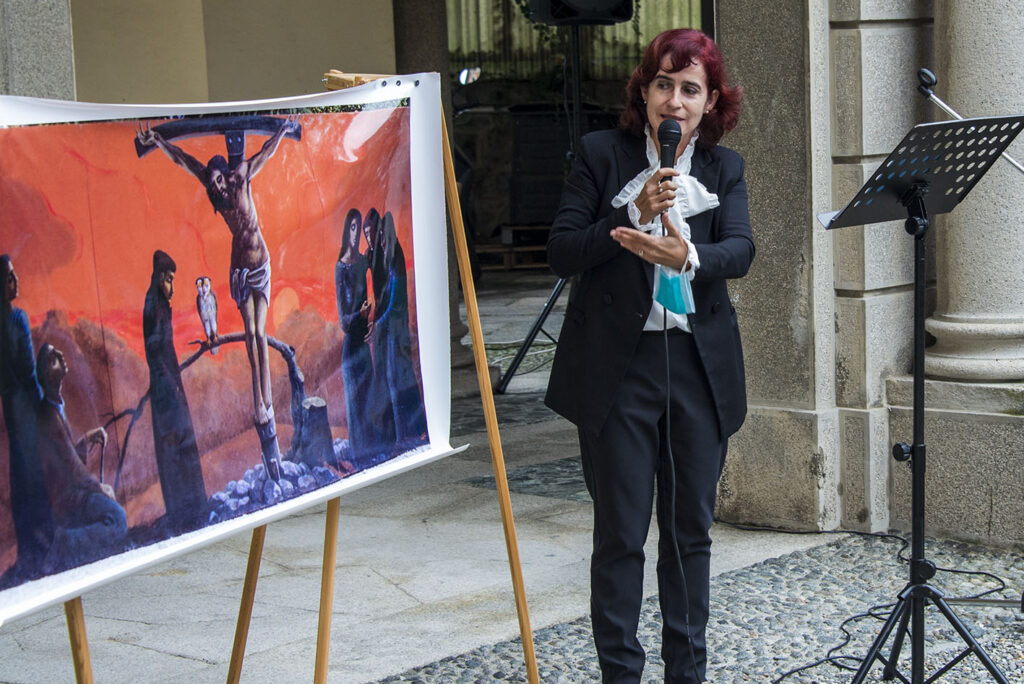 Quarona accoglie il regalo di Ermanno Zamboni: presentata la Cricifissione. Le foto