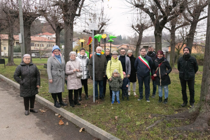 Giochi nuovi al parco di Romagnano: così la Brandoni festeggia i 60 anni