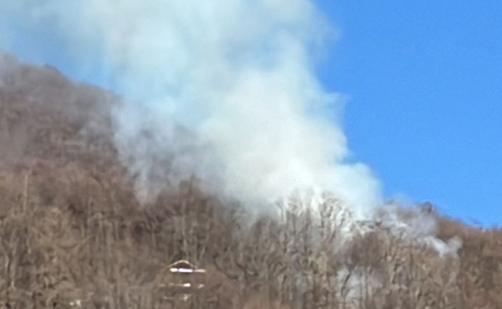 Incendio al Sacro Monte di Varallo