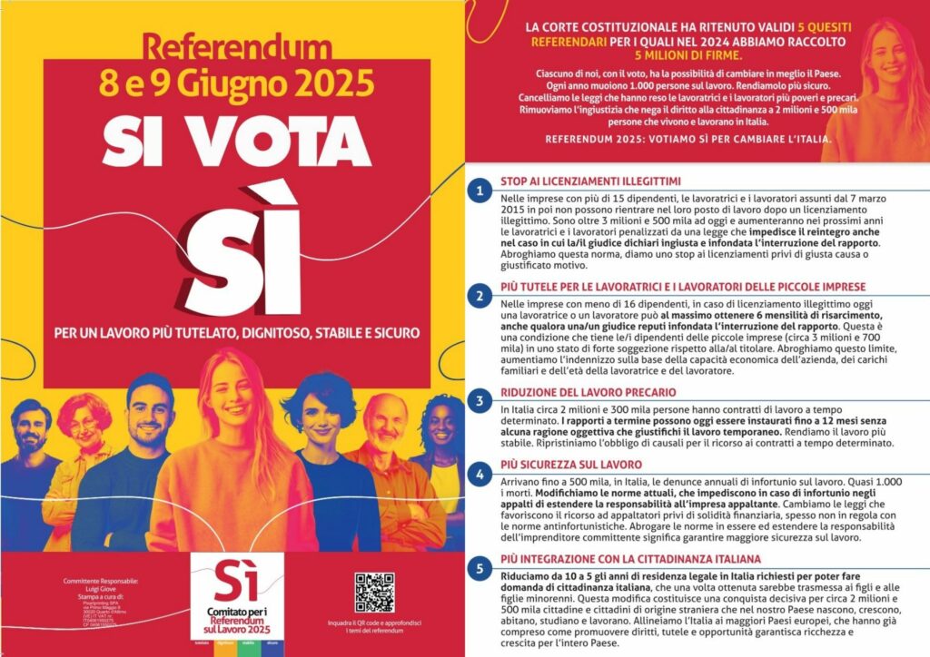 Volantino referendum CGIL Novara VCO