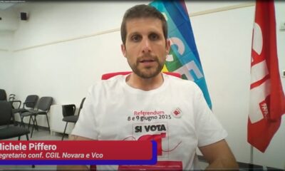 Michele Piffero - Segretario conf. CGIL NO-VCO