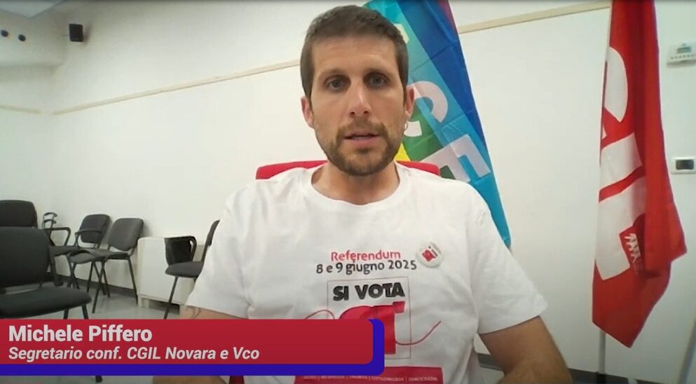 Michele Piffero - Segretario conf. CGIL NO-VCO