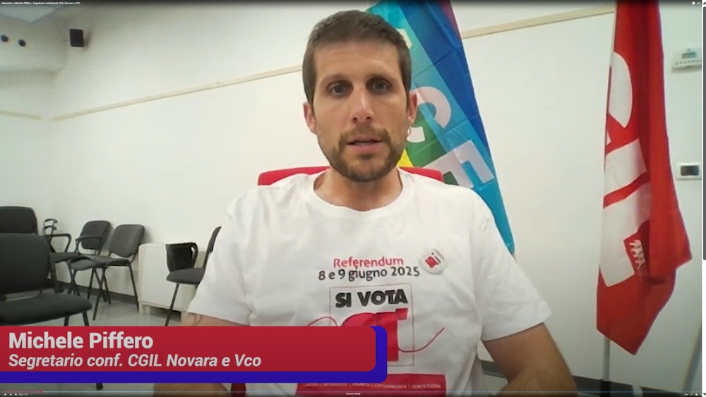 Michele Piffero - Segretario conf. CGIL NO-VCO