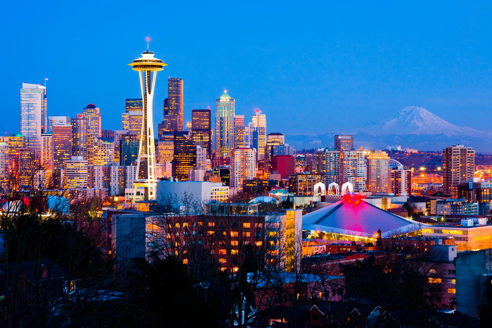 Seattle di notte