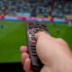 Partita di calcio in tv