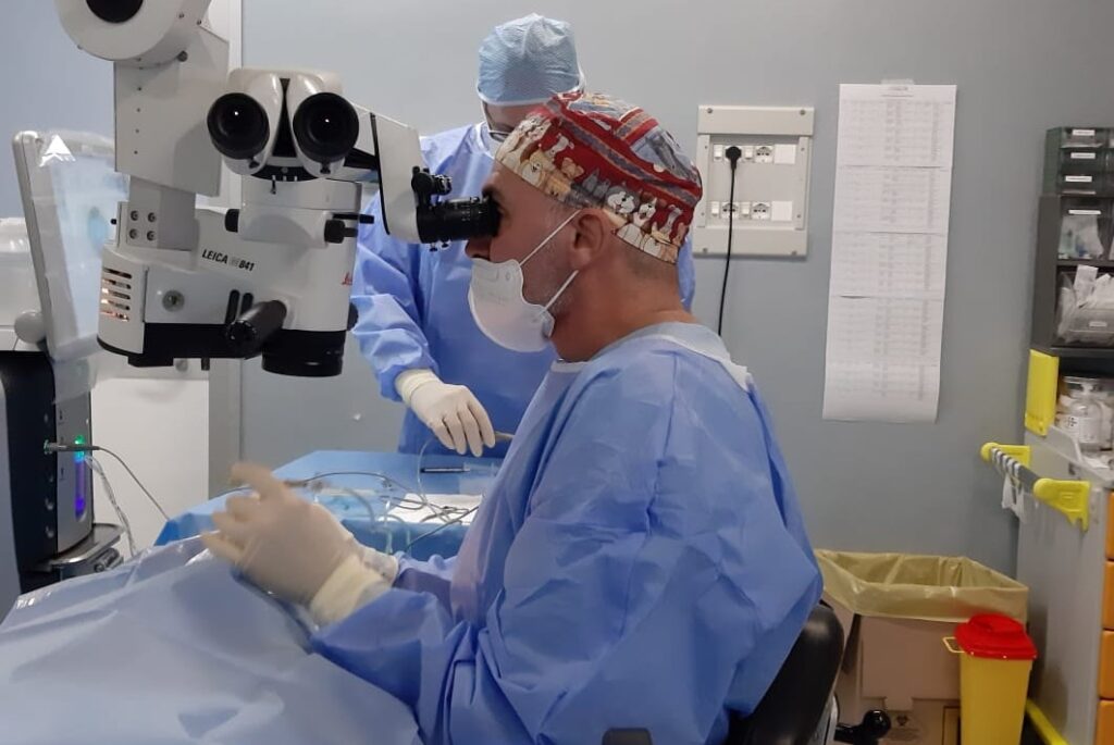 Una fase dell'operazione